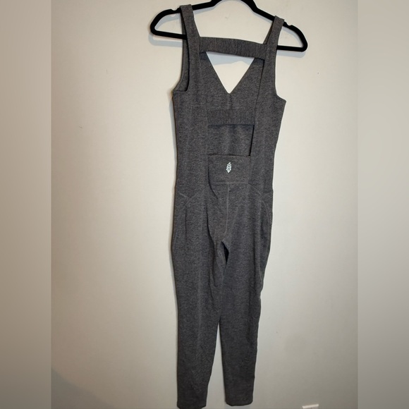 Free People Never Better Gray One Piece Jumpsuit small - Picture 6 of 8